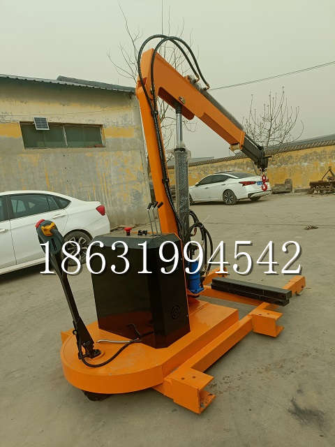 吉县自卸车厢随车吊 自制轮式四不像起重机 四驱平板吊 5吨 贵盛