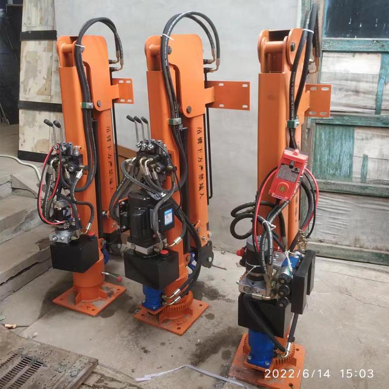 吉县重汽蓝牌随车吊 3.2吨 国六动力强 液压驱动 农用自卸起重机